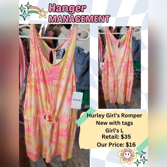 Hurley Girl's L Romper - Picture 1 of 3
